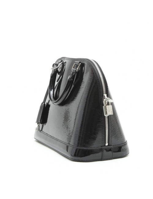 Sac Alma LOUIS VUITTON verni noir