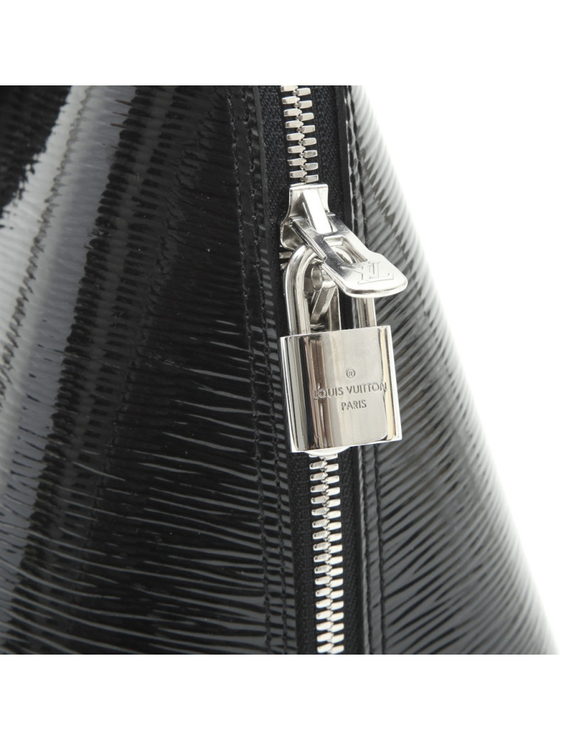 Sac Alma LOUIS VUITTON verni noir
