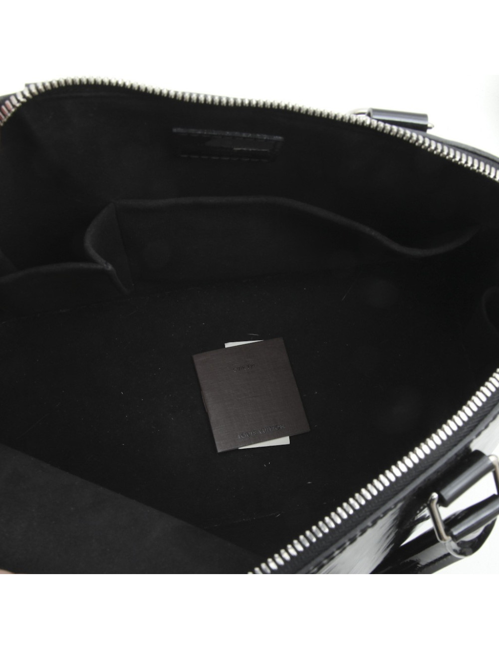 Sac Alma LOUIS VUITTON verni noir