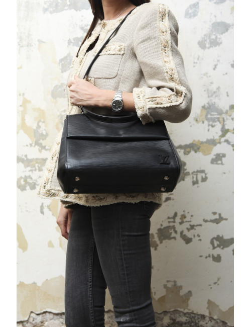 Sac LOUIS VUITTON cuir épi noir 