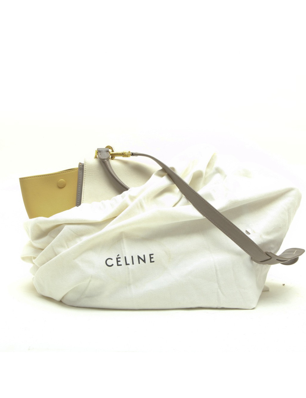 CELINE 'trapèze' bag in tricolor leather
