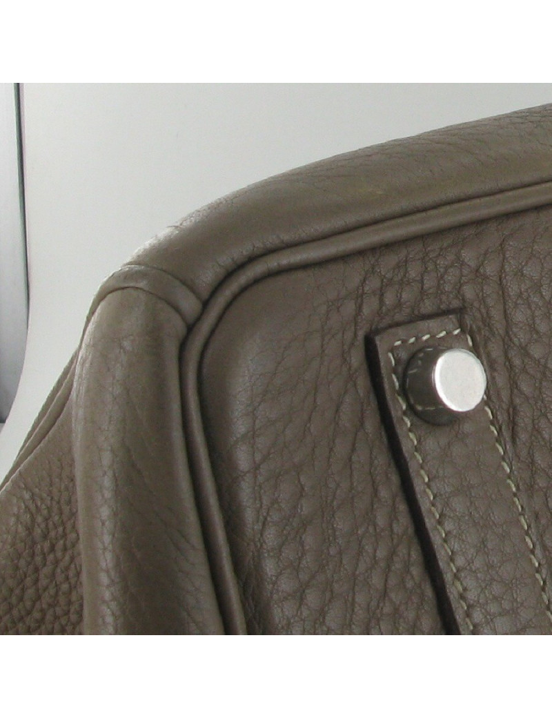 BIRKIN 40 HERMES étoupe taurillon clémence