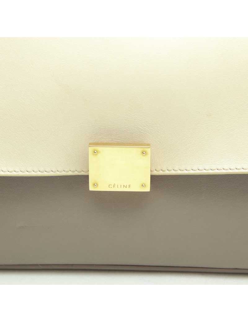 CELINE 'trapèze' bag in tricolor leather