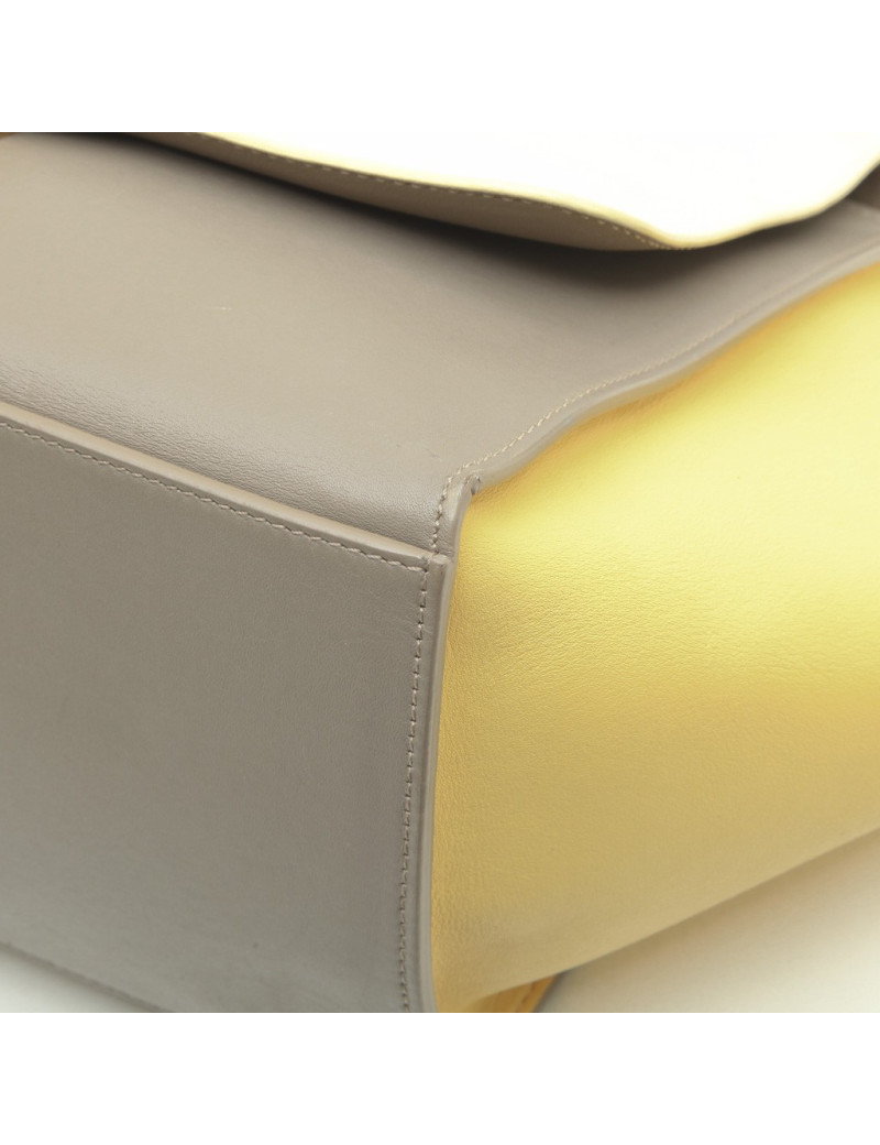 CELINE 'trapèze' bag in tricolor leather