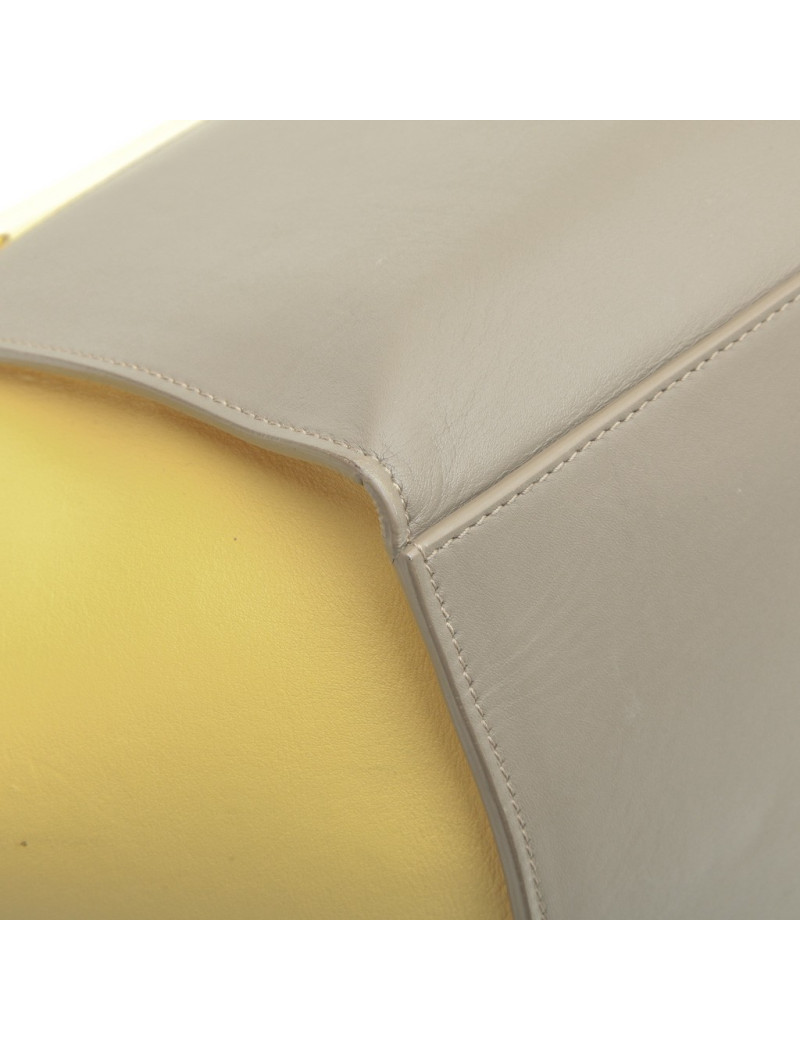 CELINE 'trapèze' bag in tricolor leather