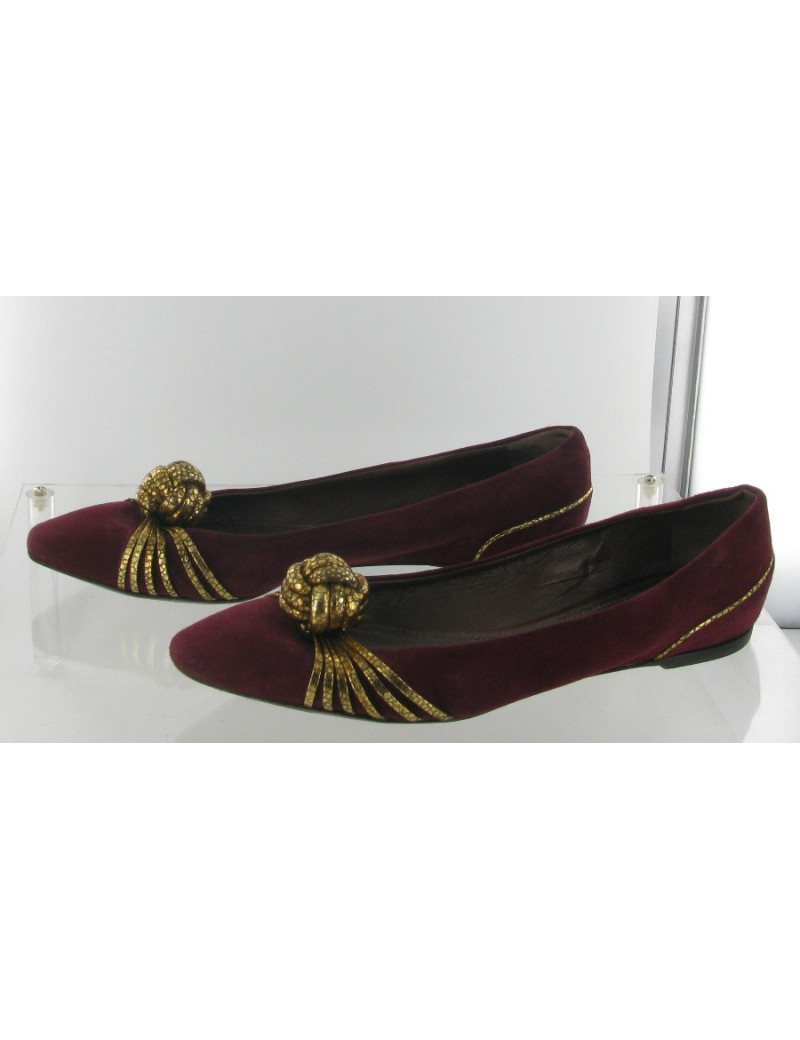 Ballerinas red suede VIKTOR & ROLF