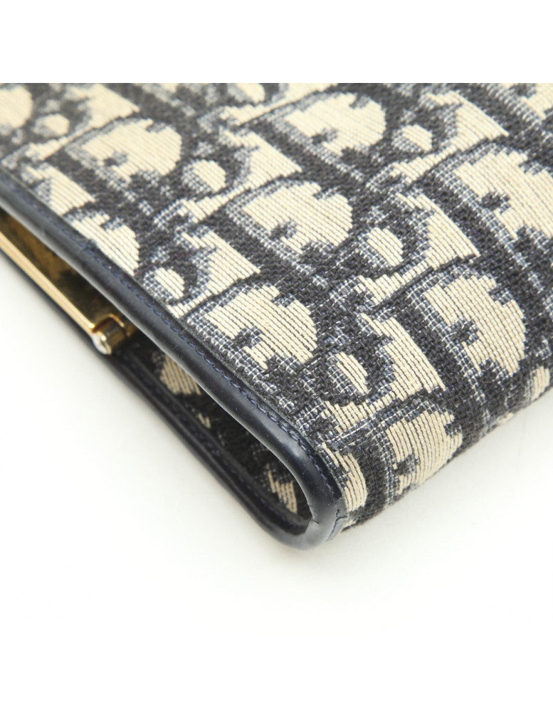 Pochette DIOR monogram bleu Vintage