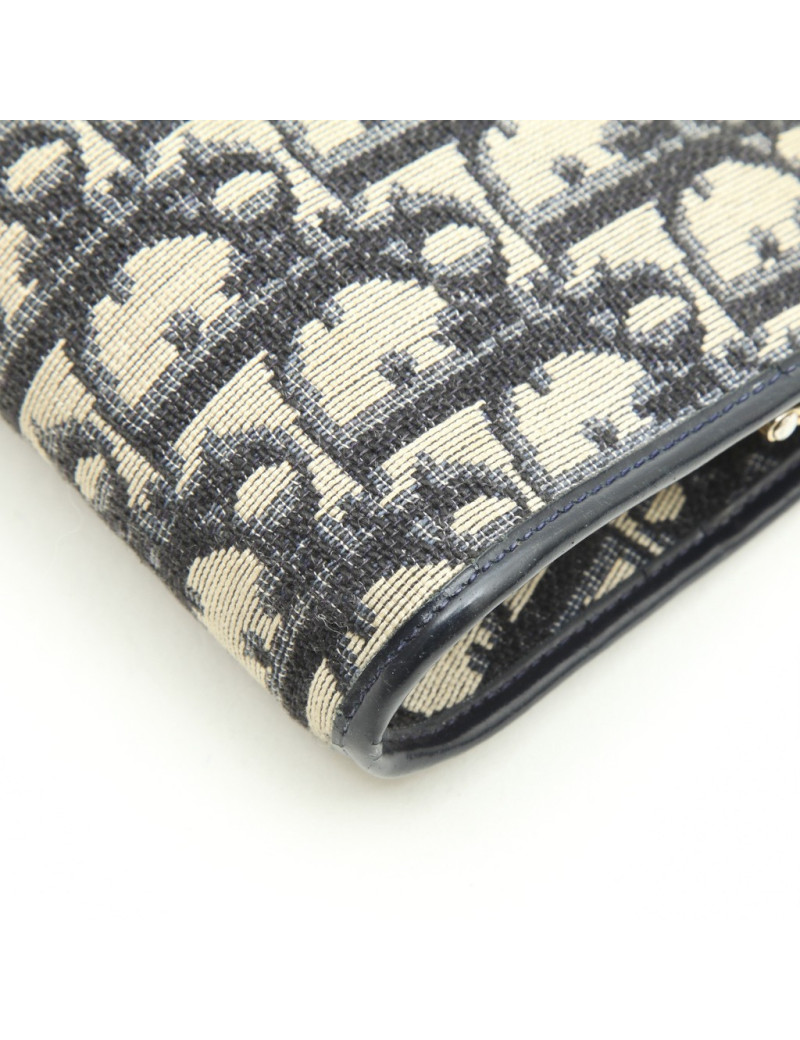 Pochette DIOR monogram bleu Vintage