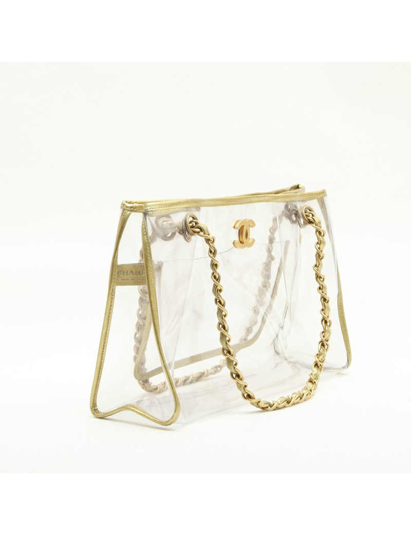 CHANEL vintage transparent bag