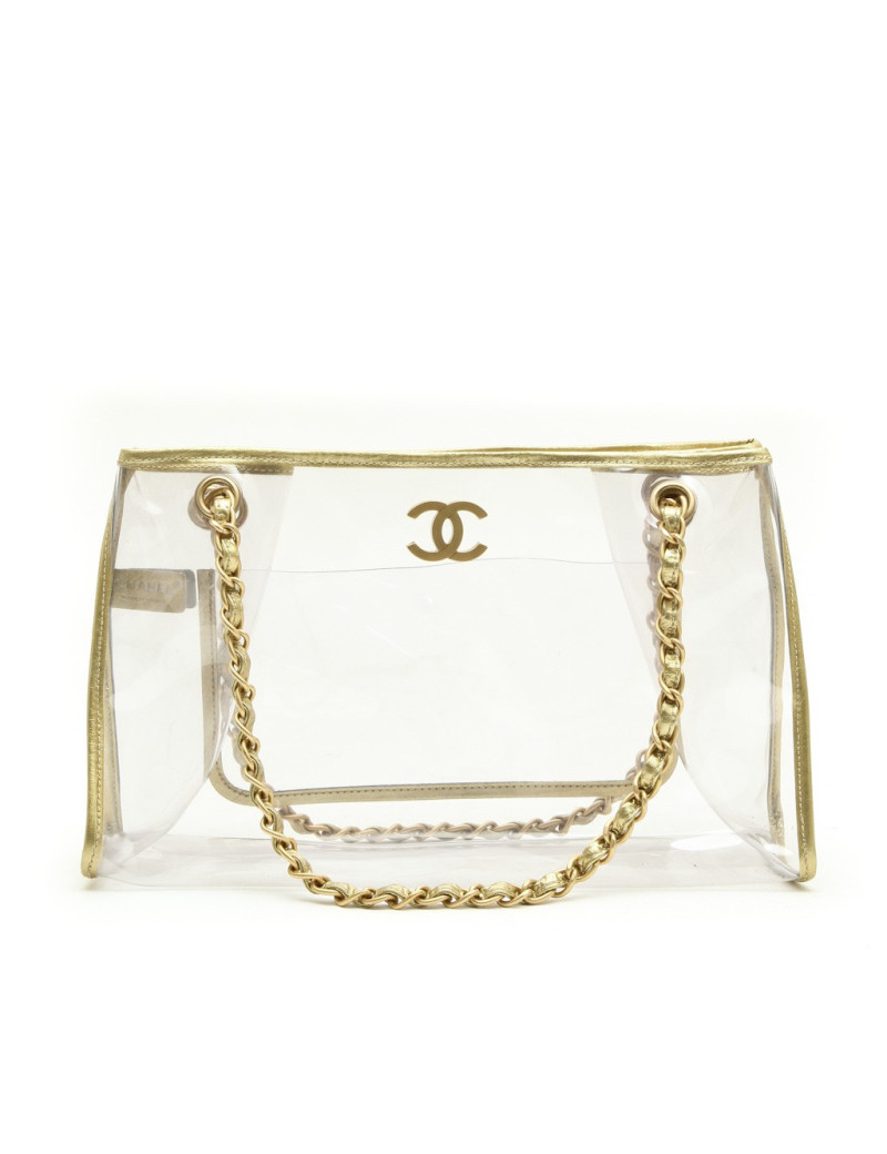 CHANEL vintage transparent bag