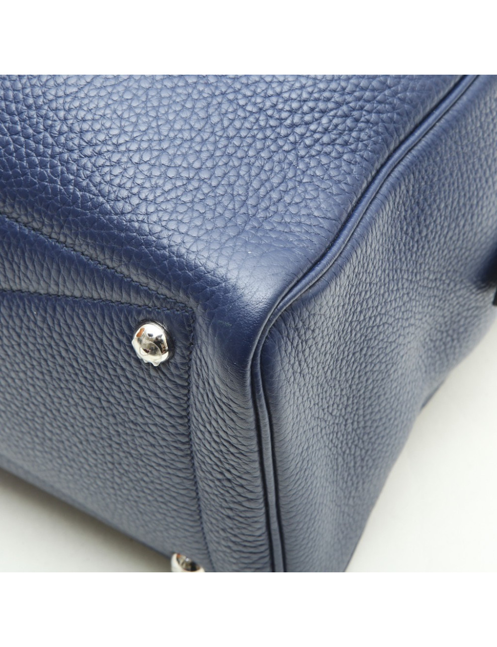 HERMES 'Victoria' bag in blue abyss Taurillon clémence leather