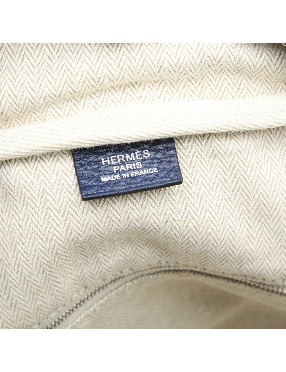 HERMES 'Victoria' bag in blue abyss Taurillon clémence leather