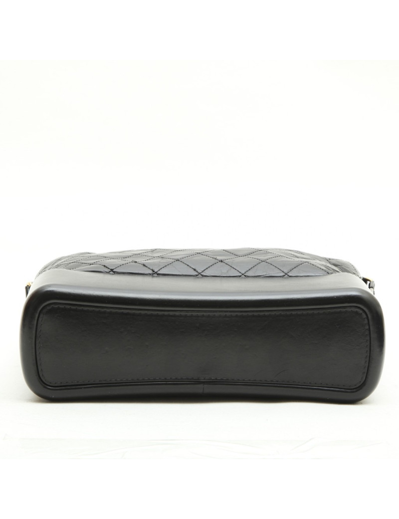 CHANEL bag 'Gabrielle Hobo' in aged black quilted leather