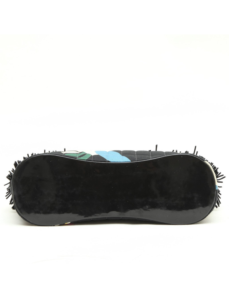 CHANEL bag with fringes in multicolored fabric