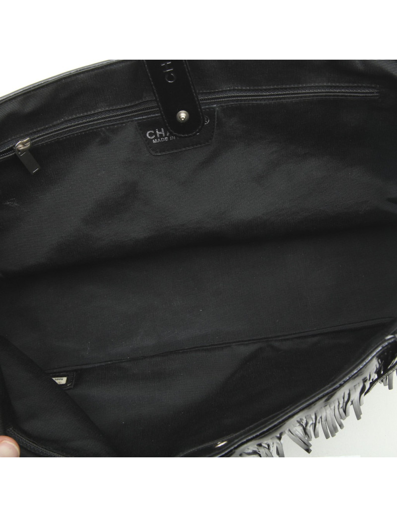 CHANEL bag with fringes in multicolored fabric