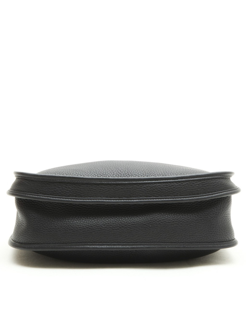 HERMES Evelyn II bag in black taurillon clémence leather