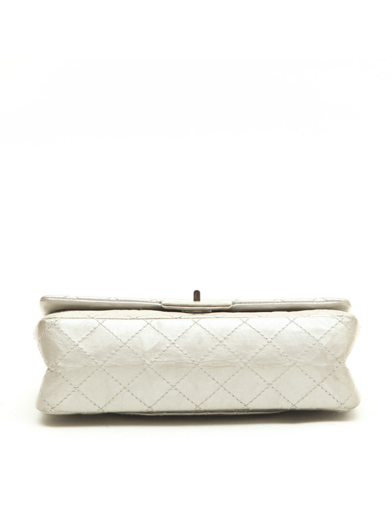 Sac CHANEL Timeless cuir vieilli argent