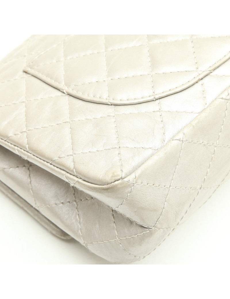 Sac CHANEL Timeless cuir vieilli argent