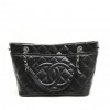 CHANEL Tote Bag in Black Grained Leather Big Model