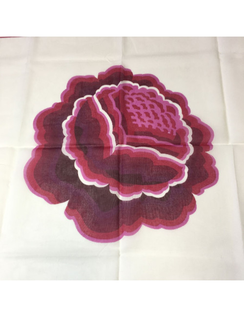 Carré CHANEL blanc et violet