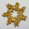 Broche CHRISTIAN LACROIX vintage en métal doré