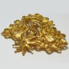 CHRISTIAN LACROIX heart brooch in gilded metal
