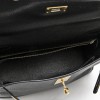 HERMES 'Kelly 28' vintage bag in black grained leather