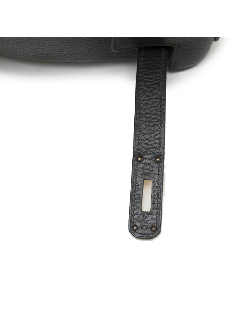 HERMES 'Kelly 28' vintage bag in black grained leather