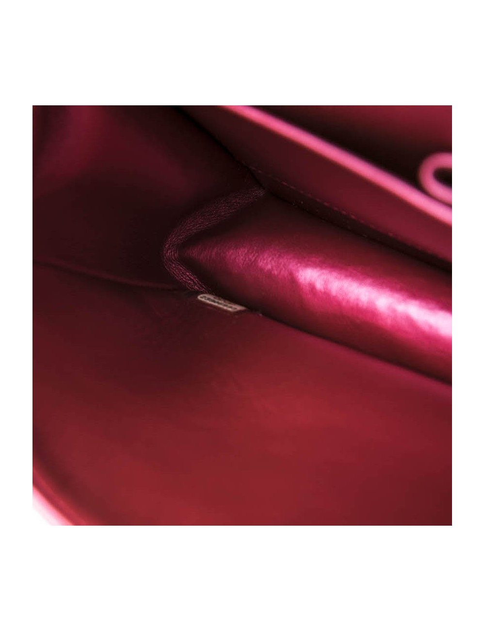 Sac Couture CHANEL fushia perles nacrées sequins