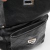 CHANEL tote bag in shiny black grained leather
