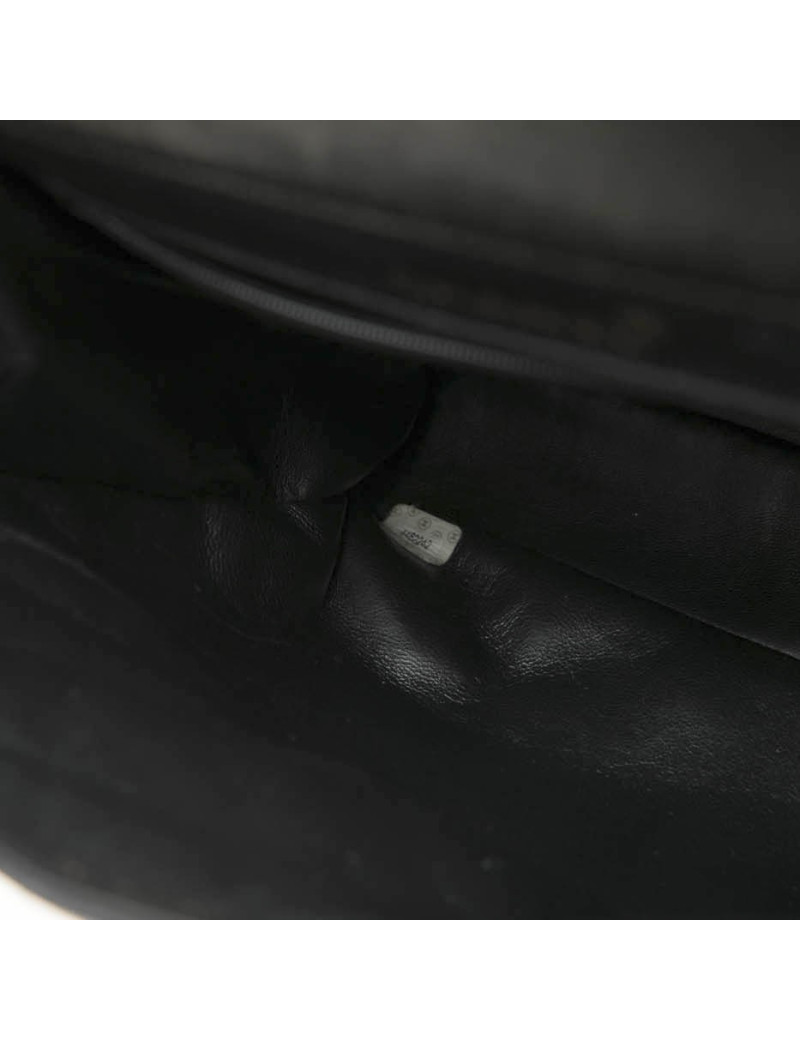 Sac CHANEL cuir d'agneau lisse noir 