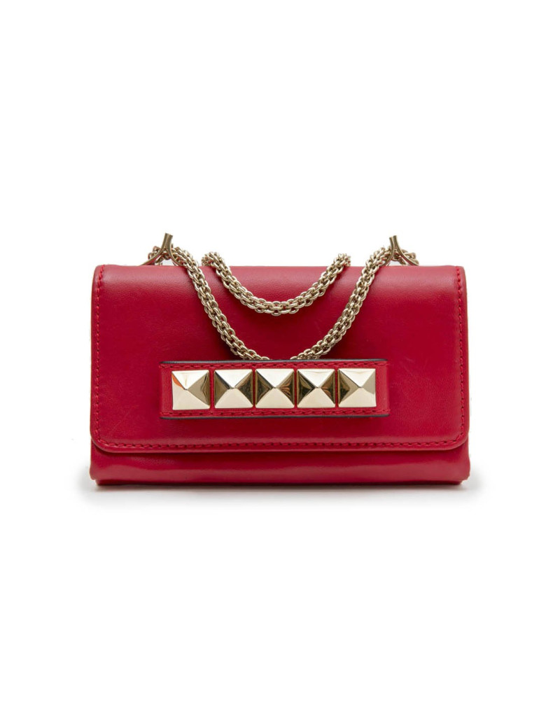 VALENTINO small bag in red smooth leather