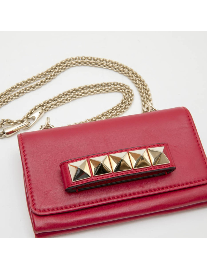 VALENTINO small bag in red smooth leather
