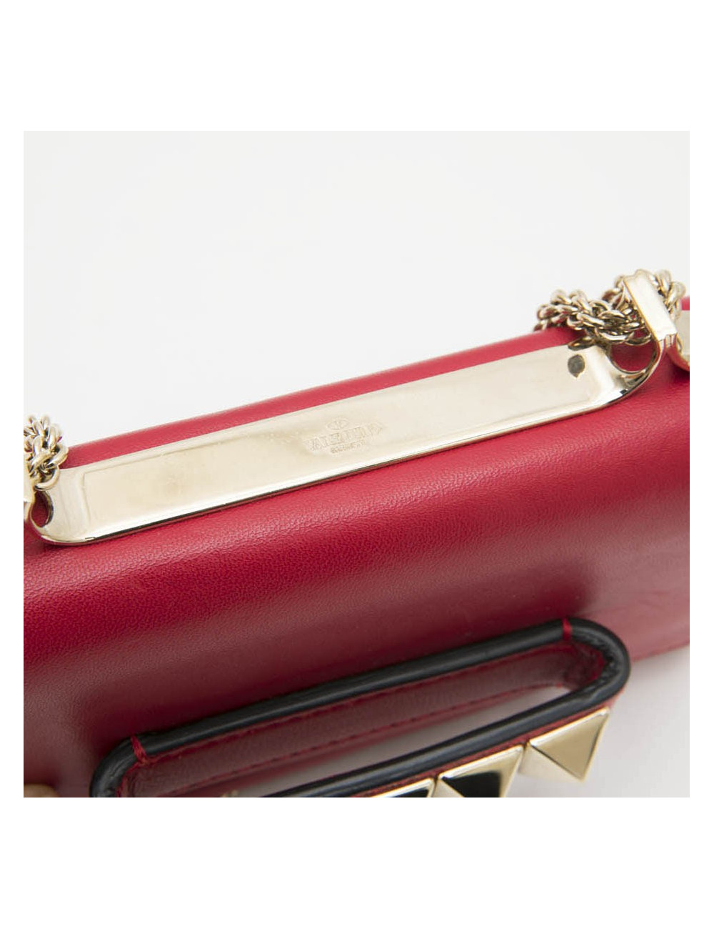 Petit sac VALENTINO en cuir lisse rouge