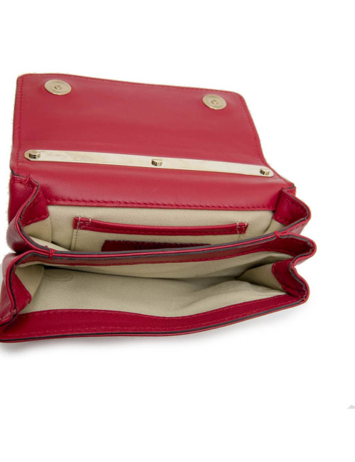 Petit sac VALENTINO en cuir lisse rouge