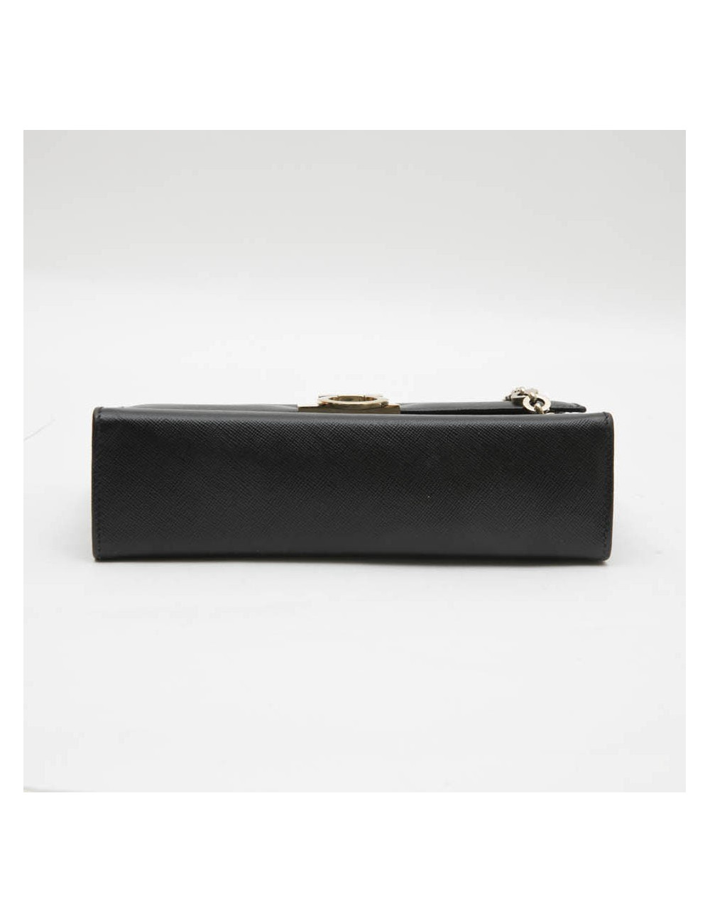 Mini sac FERRAGAMO cuir grainé noir