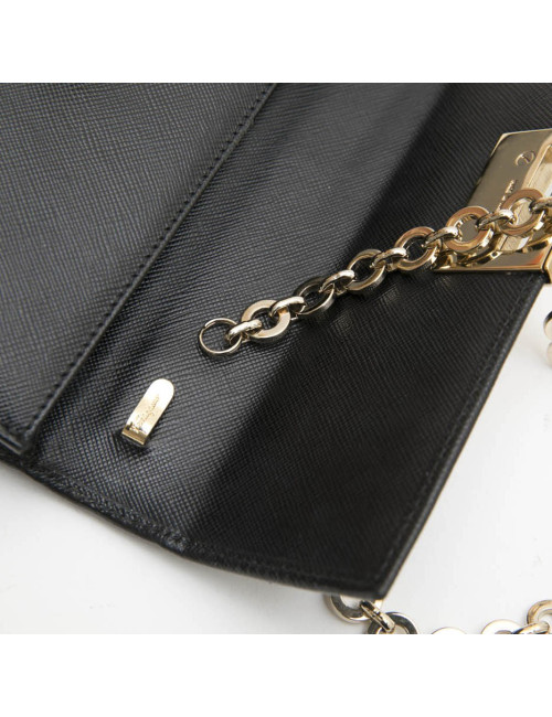 Mini sac FERRAGAMO cuir grainé noir