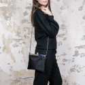 LANVIN Mini bevening bag in black satin