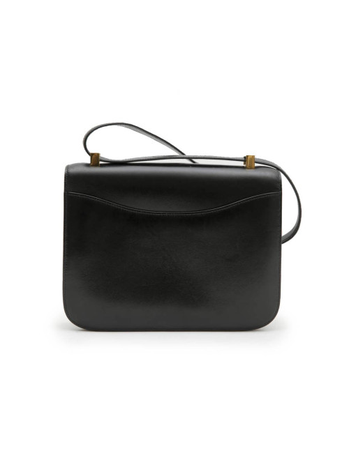  HERMES 'Constance' vintage bag in black box leather
