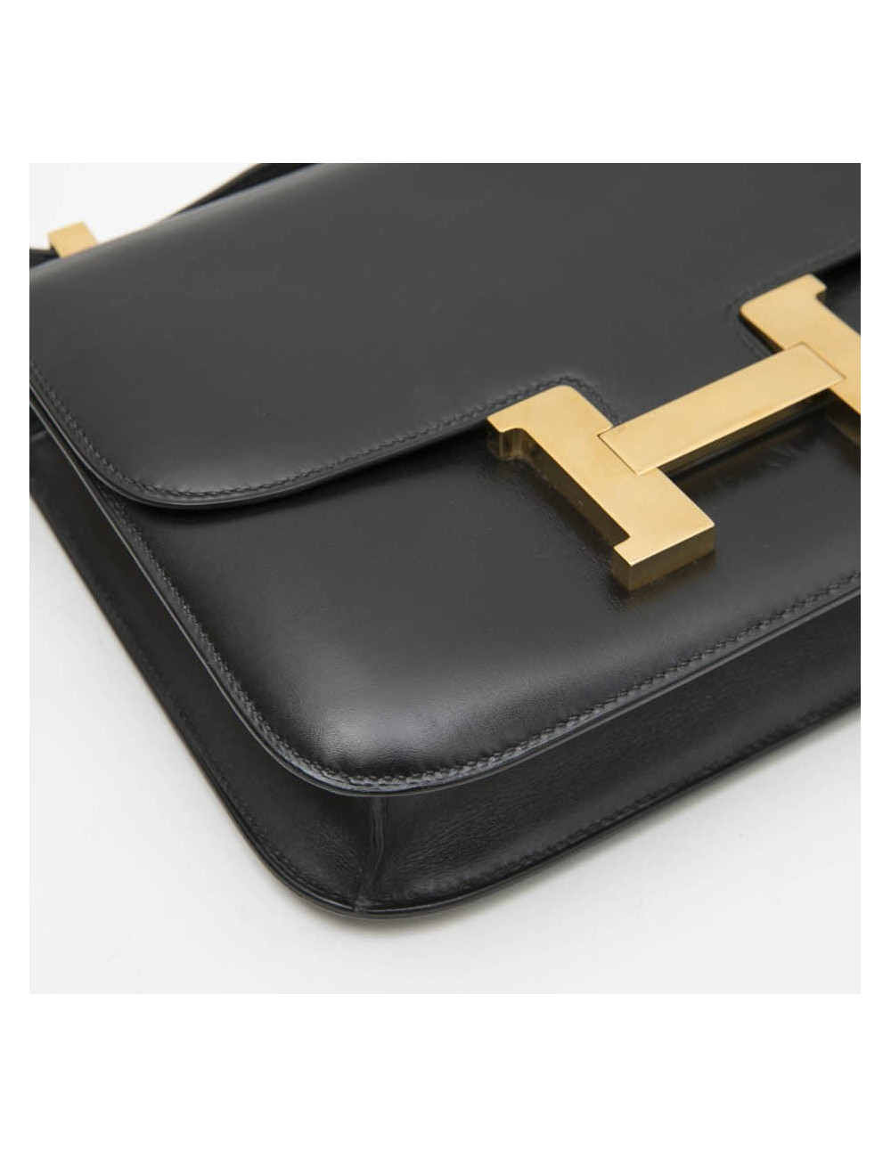  HERMES 'Constance' vintage bag in black box leather
