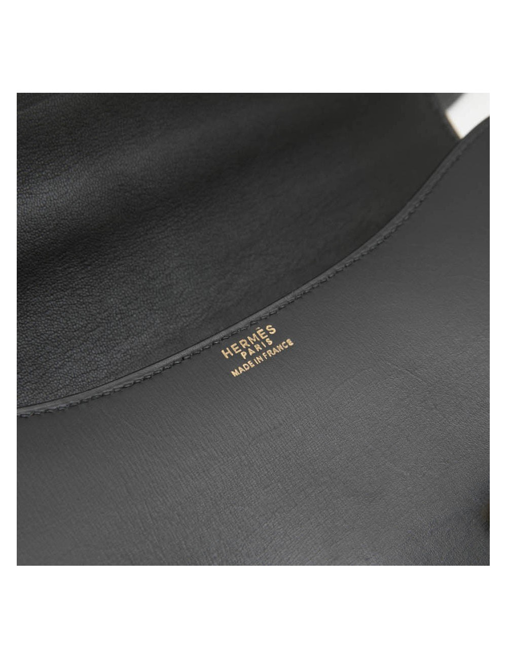  HERMES 'Constance' vintage bag in black box leather