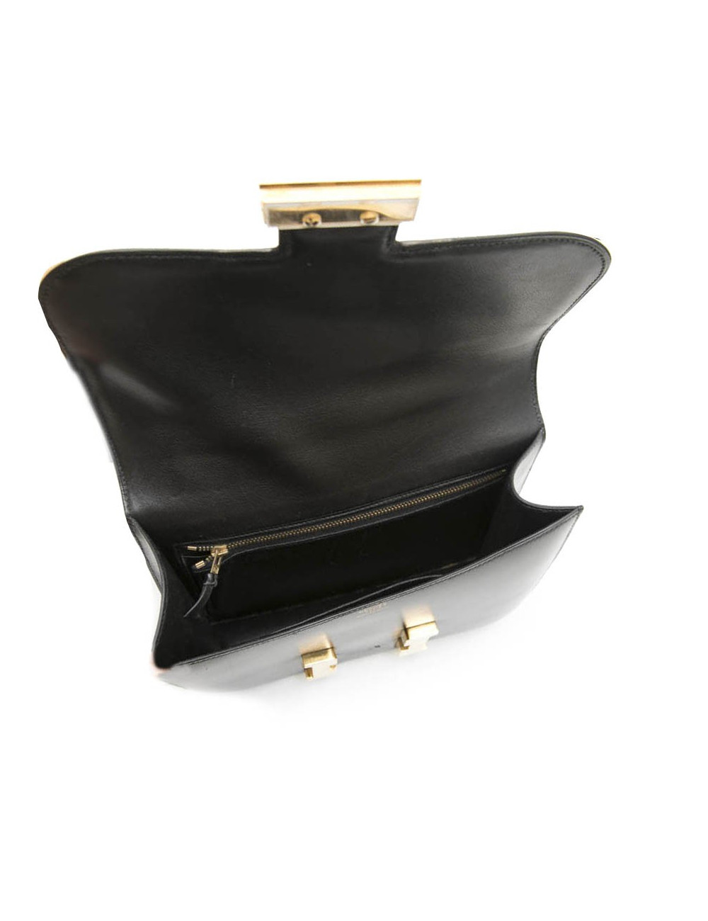  HERMES 'Constance' vintage bag in black box leather