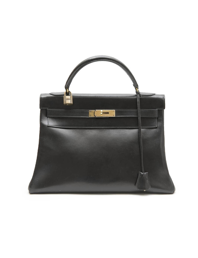 Sac Kelly 32 HERMES Vintage cuir box