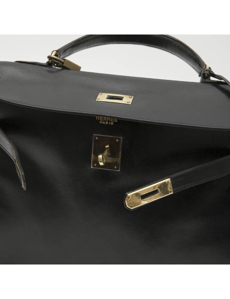 Sac Kelly 32 HERMES Vintage cuir box