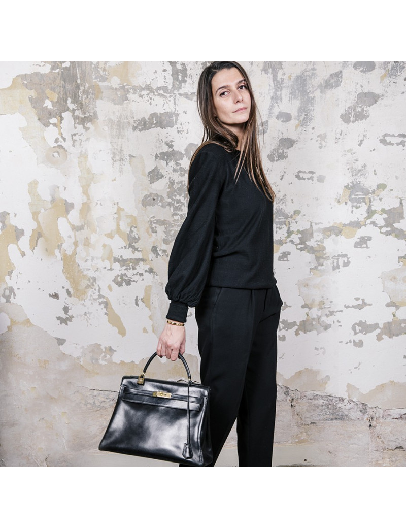 Sac Kelly 32 HERMES Vintage cuir box