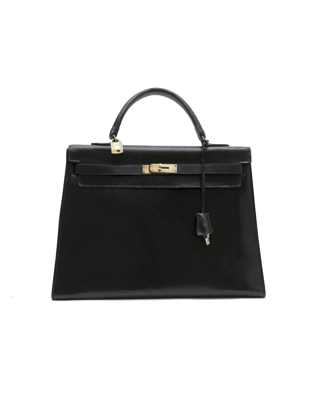 Sac Kelly 35 HERMES  Vintage cuir box