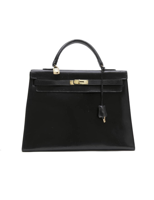 Sac Kelly 35 HERMES  Vintage cuir box