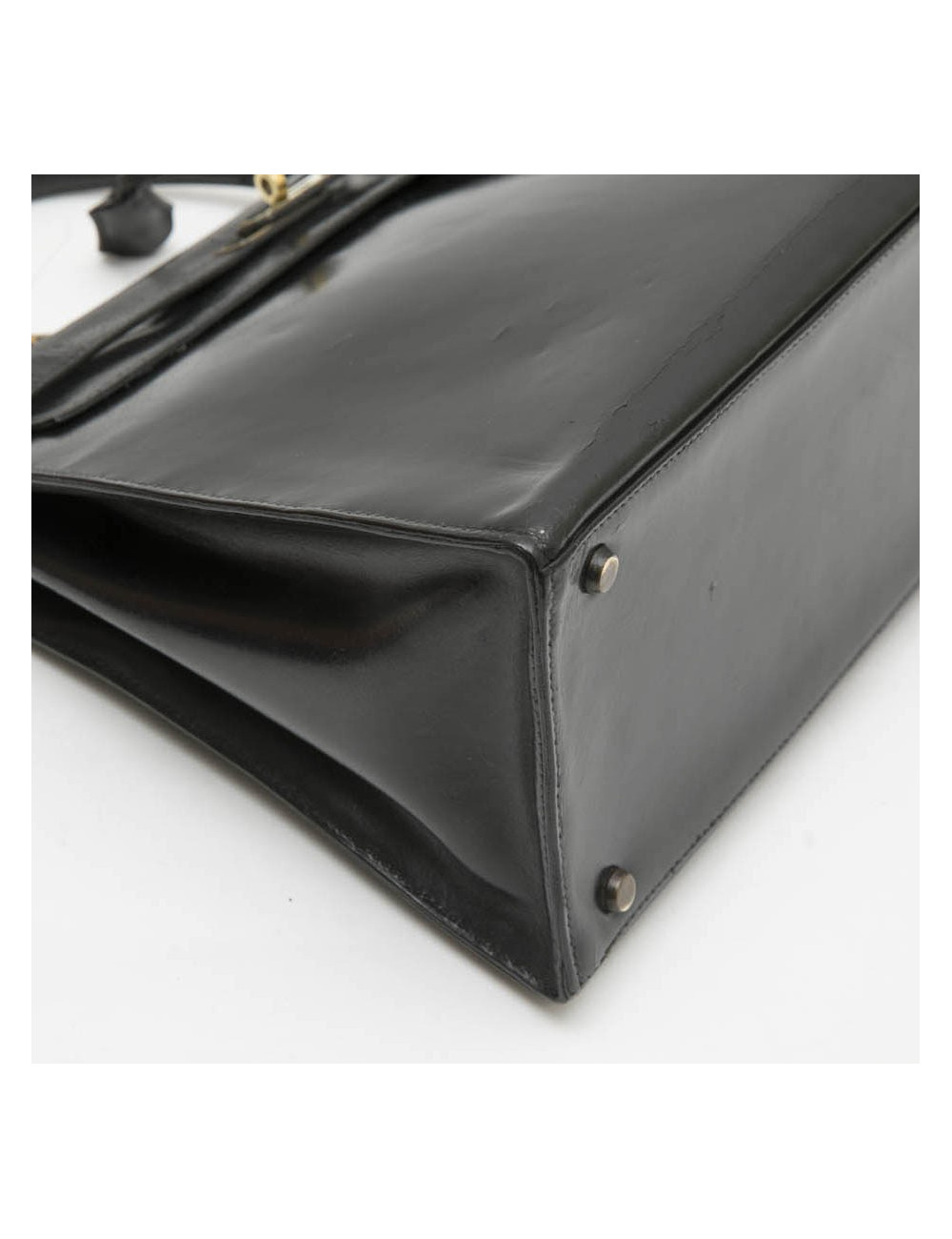 Sac Kelly 35 HERMES  Vintage cuir box