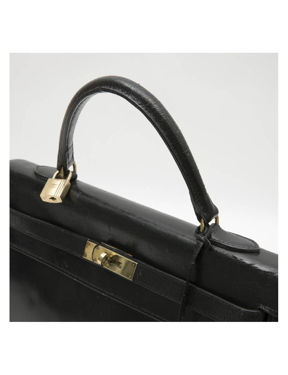 Sac Kelly 35 HERMES  Vintage cuir box