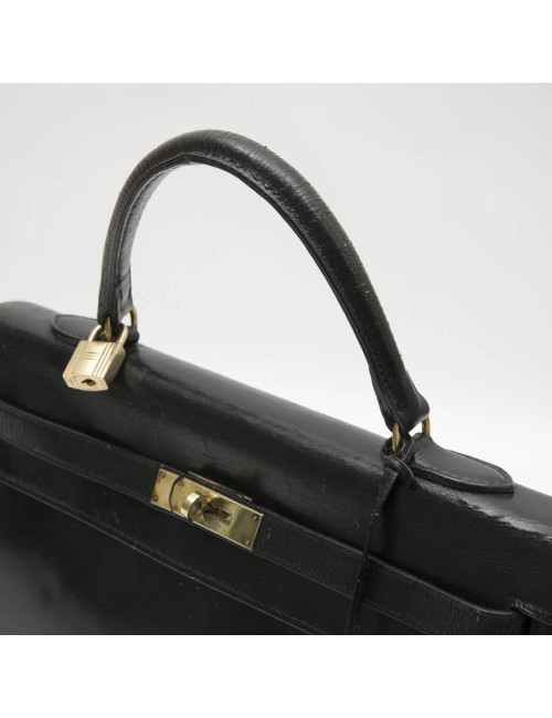 Sac Kelly 35 HERMES  Vintage cuir box